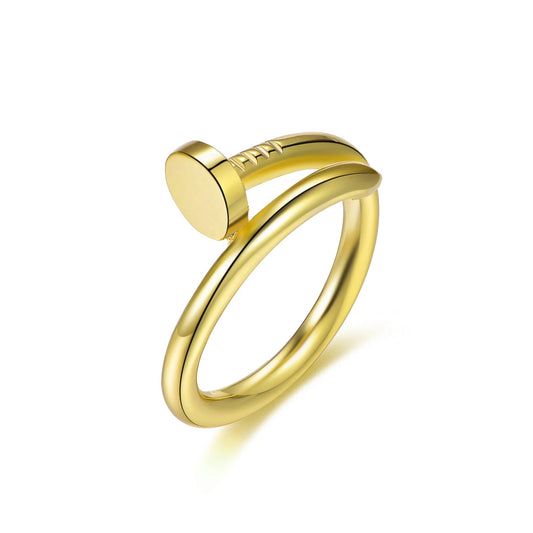 Gold plated jewelry wholesale Anillos Custom Jewelry never fade ring 14K 18K Solid Yellow Gold ring Men's and Women's gold plated ring Kirin Jewelry