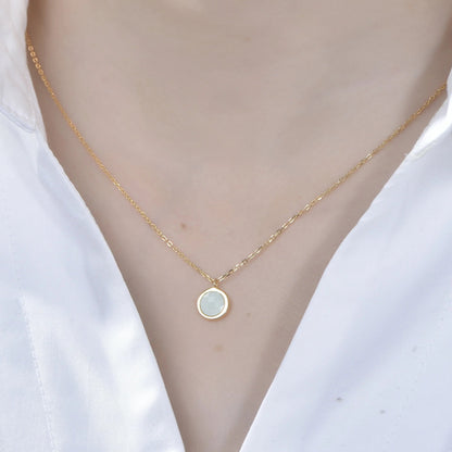 Halskette Collana Collier for Women 18K Gold Necklace18K Gold Plated Necklace Jewelry 18K PVD Gold Plated Bead Chain Necklace Kirin Jewelry