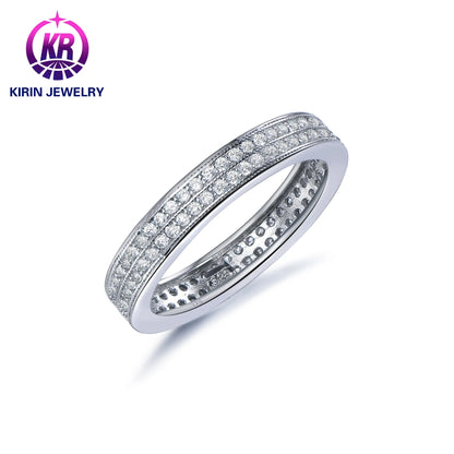 High Quality ring zircon sterling silver fashion rings loose Diamonds Wedding Ring 3A White cubic zirconia rings diamond moissanite ring Engagement Ring Kirin Jewelry