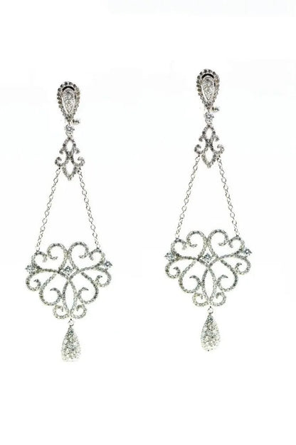 Historical and cultural jewelry wholesale exquisite earrings 925 sterling silver cutout earrings Kirin Jewelry