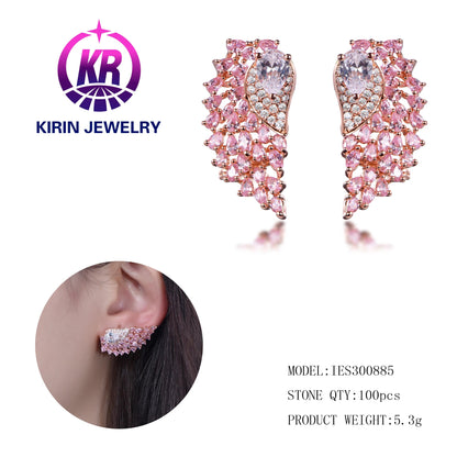 Hot High Quality S925 Zircon Earrings Multi-Layer Diamond Drop Earrings For Banquet Party Fashion Jewelry Kirin Jewelry