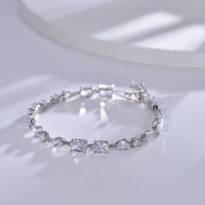 Hot Sale 5A Cubic Zirconia CZ Tennis Chain Bracelet Classic Shiny Crystal Tennis Bracelet for Women Kirin Jewelry