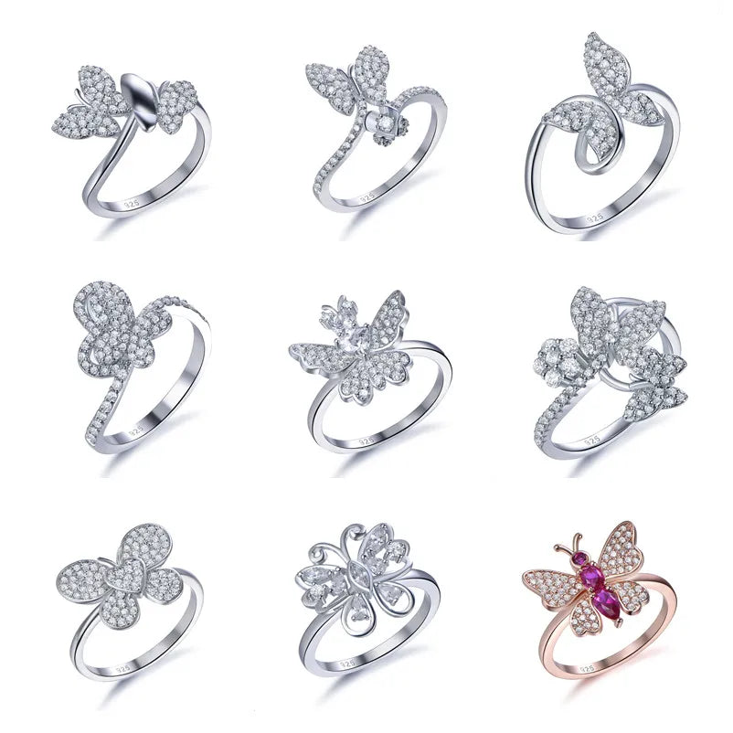 Hot Sale 925 Silver Jewelry New Design Butterfly Silver Jewelry Rhodium Plated Fine Jewelry Kirin Jewelry