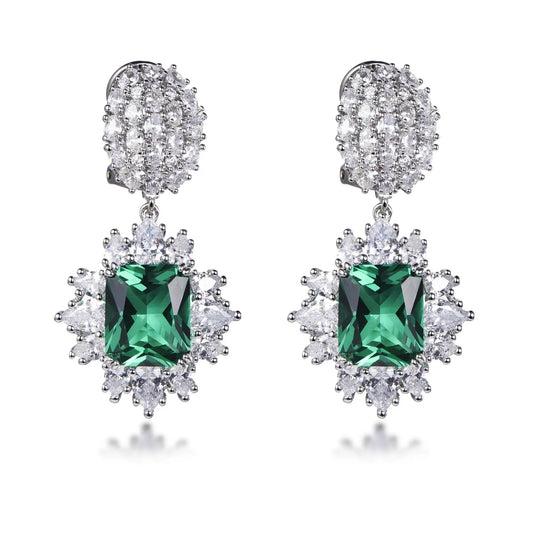 Hot sale classic luxury gemstone drop earrings 2022 with 925 sterling silver custom women jewelry designer earrings Kirin Jewelry