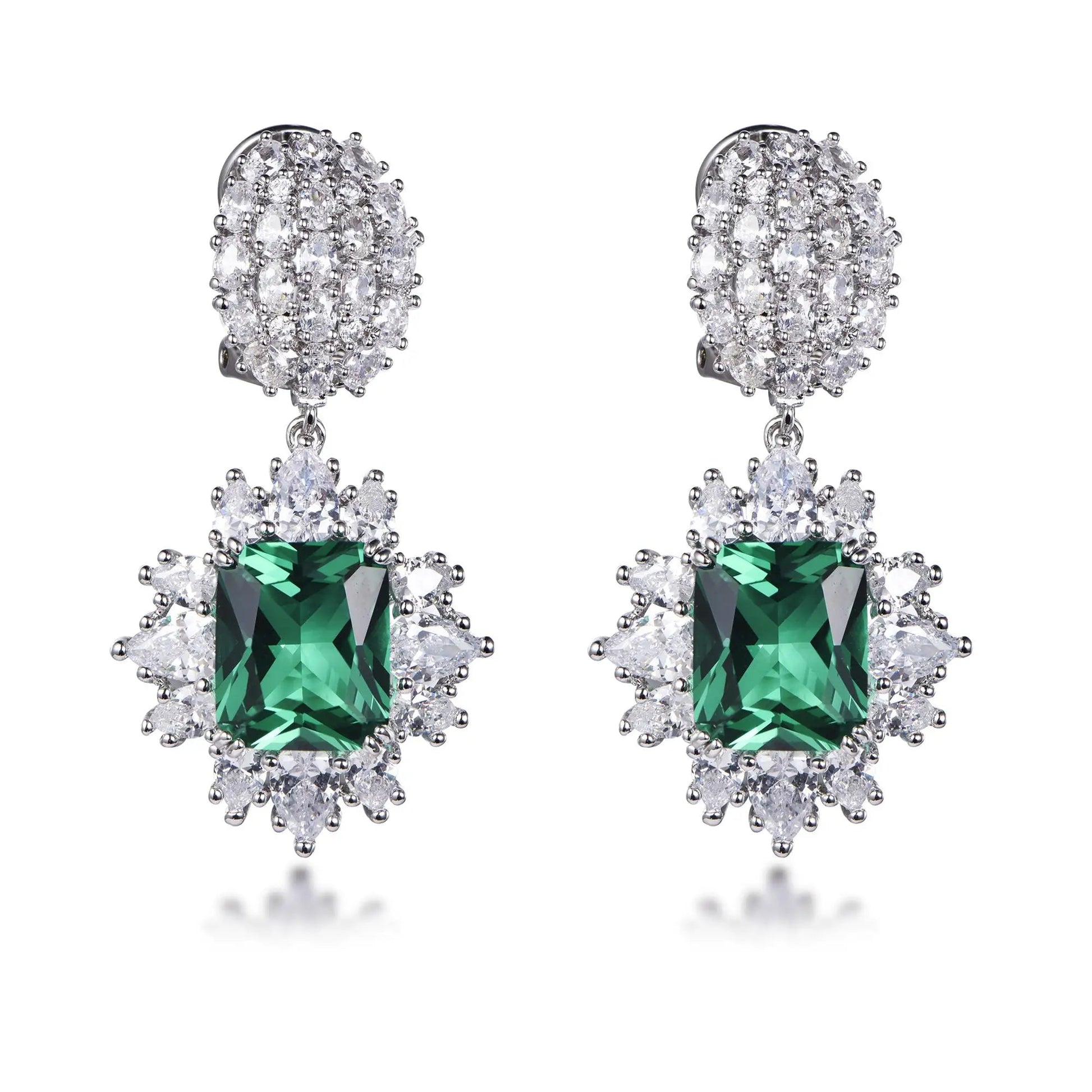 Hot sale classic luxury gemstone drop earrings with 925 sterling silver custom women jewelry designer earrings Kirin Jewelry