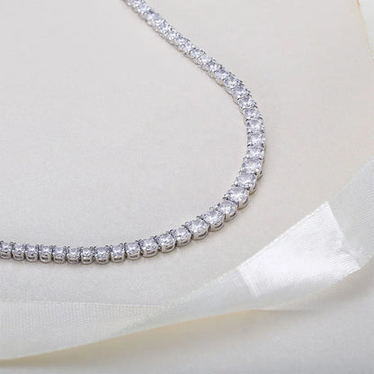 Iced Out Link Chain Necklace Women Tennis Chain Women's chocker Tennis Necklace Jewelry CZ Diamond Necklace Kirin Jewelry