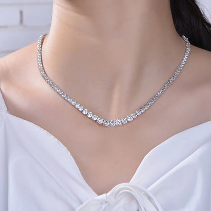 Iced Out Link Chain Necklace Women Tennis Chain Women's chocker Tennis Necklace Jewelry CZ Diamond Necklace Kirin Jewelry