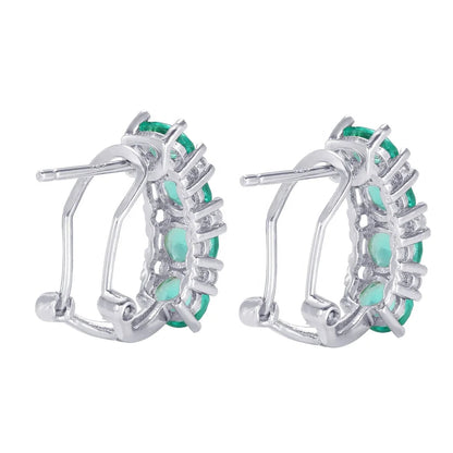 Kirin Wholesale Baguette Zircon 925 Sterling Silver Earring Jewelry for Women Baguette Earring Jewelry Baguette Stud Earrings Kirin Jewelry