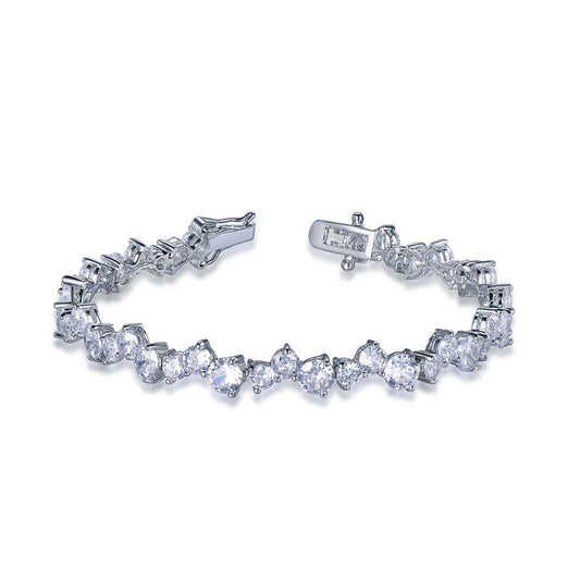 Lab Diamond Tennis Bracelet Latest Products 2022 18K Moissanite Tennis Bracelet Sterling Silver Kirin Jewelry