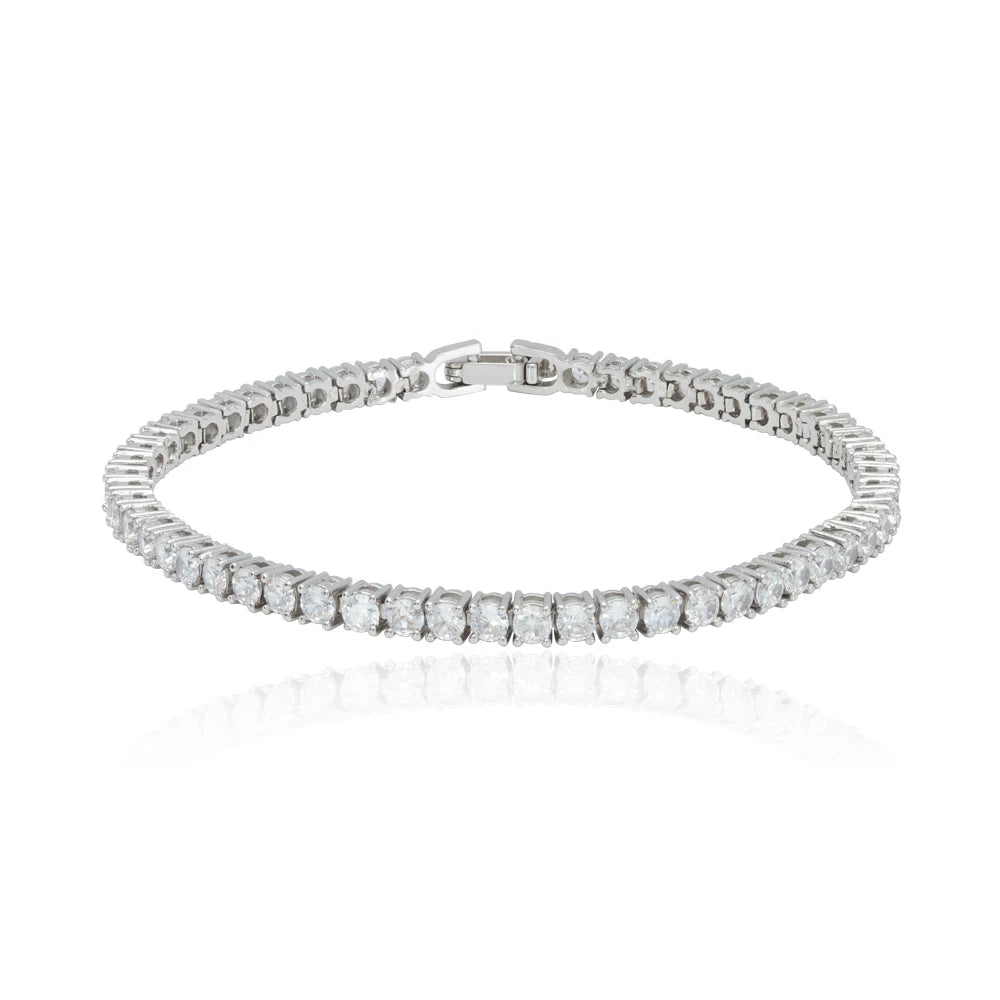 Moissanite Diamond Round Tennis Bracelet 925 Sterling Silver Custom Jewelry Charm Bracelets For Men Women Kirin Jewelry