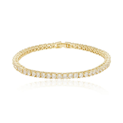 Moissanite Diamond Round Tennis Bracelet 925 Sterling Silver Custom Jewelry Charm Bracelets For Men Women Kirin Jewelry