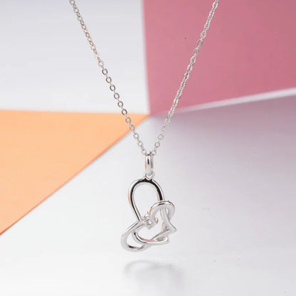 New Arrival Prevalent Jewelry Designer Charms Silver Pendant Double Heart Pendant for women Kirin Jewelry