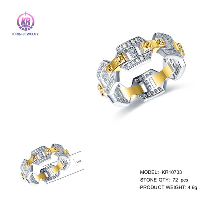 New Customized 14k 18k Exquisite Ring Couple Gold Jewelry Ring for Boyfriend as a Commemorative Gift for Girlfriend Kirin Jewelry