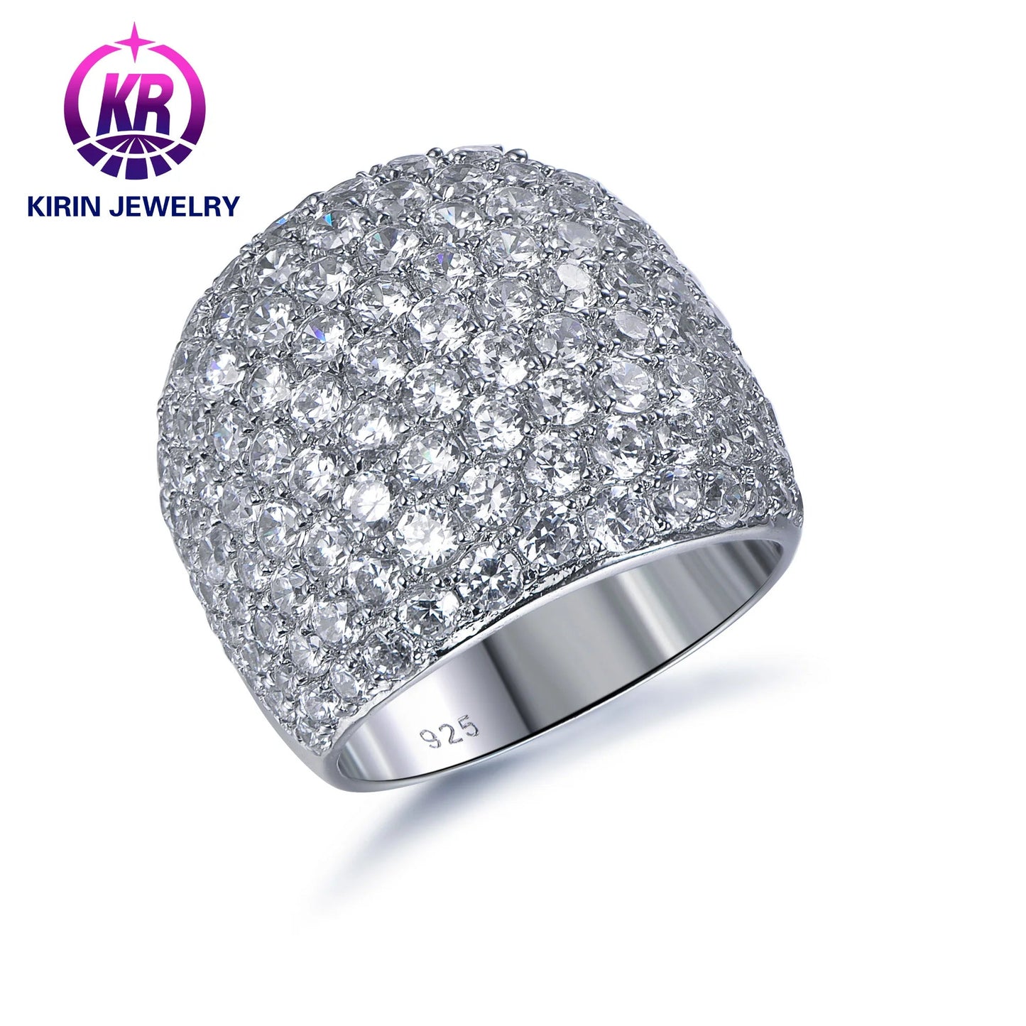 New Fashion Jewelry Rings high quality sterling silver fashion rings 3A cubic zirconia luxury wedding rings for women bridal wedding fashion jewelry Kirin Jewelry