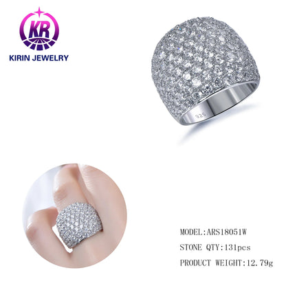 New Fashion Jewelry Rings high quality sterling silver fashion rings 3A cubic zirconia luxury wedding rings for women bridal wedding fashion jewelry Kirin Jewelry