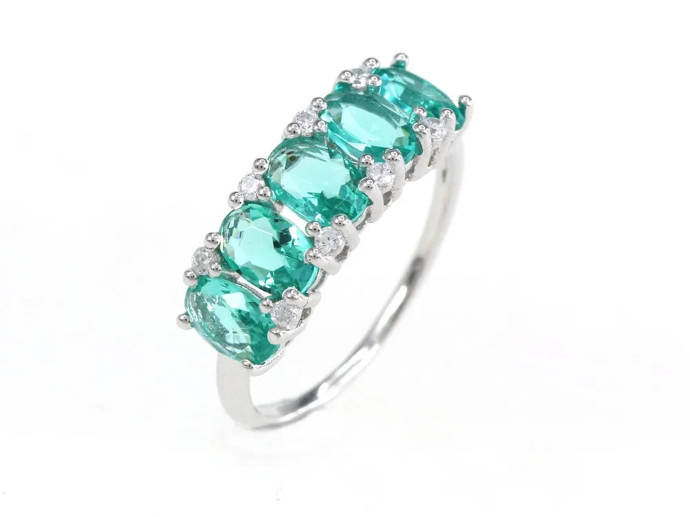 New Fashion rings S925 green CZ for women