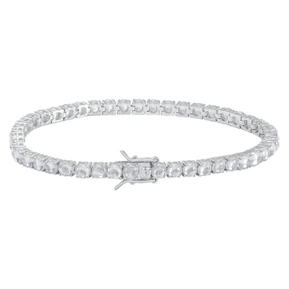 New Trendy 925 Sterling Silver 2mm 3mm 4mm White Cz Cubic Zirconia Tennis Bracelet Kirin Jewelry