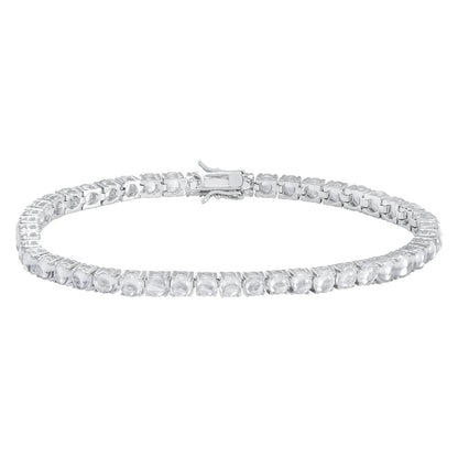 New Trendy 925 Sterling Silver 2mm 3mm 4mm White Cz Cubic Zirconia Tennis Bracelet Kirin Jewelry