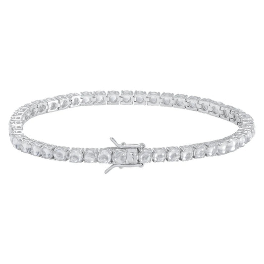 New Trendy 925 Sterling Silver 2mm 3mm 4mm White Cz Cubic Zirconia Tennis Bracelet Kirin Jewelry