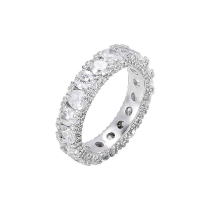 New Trendy White Gold Plated 925 Sterling Silver High Quality Engagement Rings for women men Kirin Jewelry