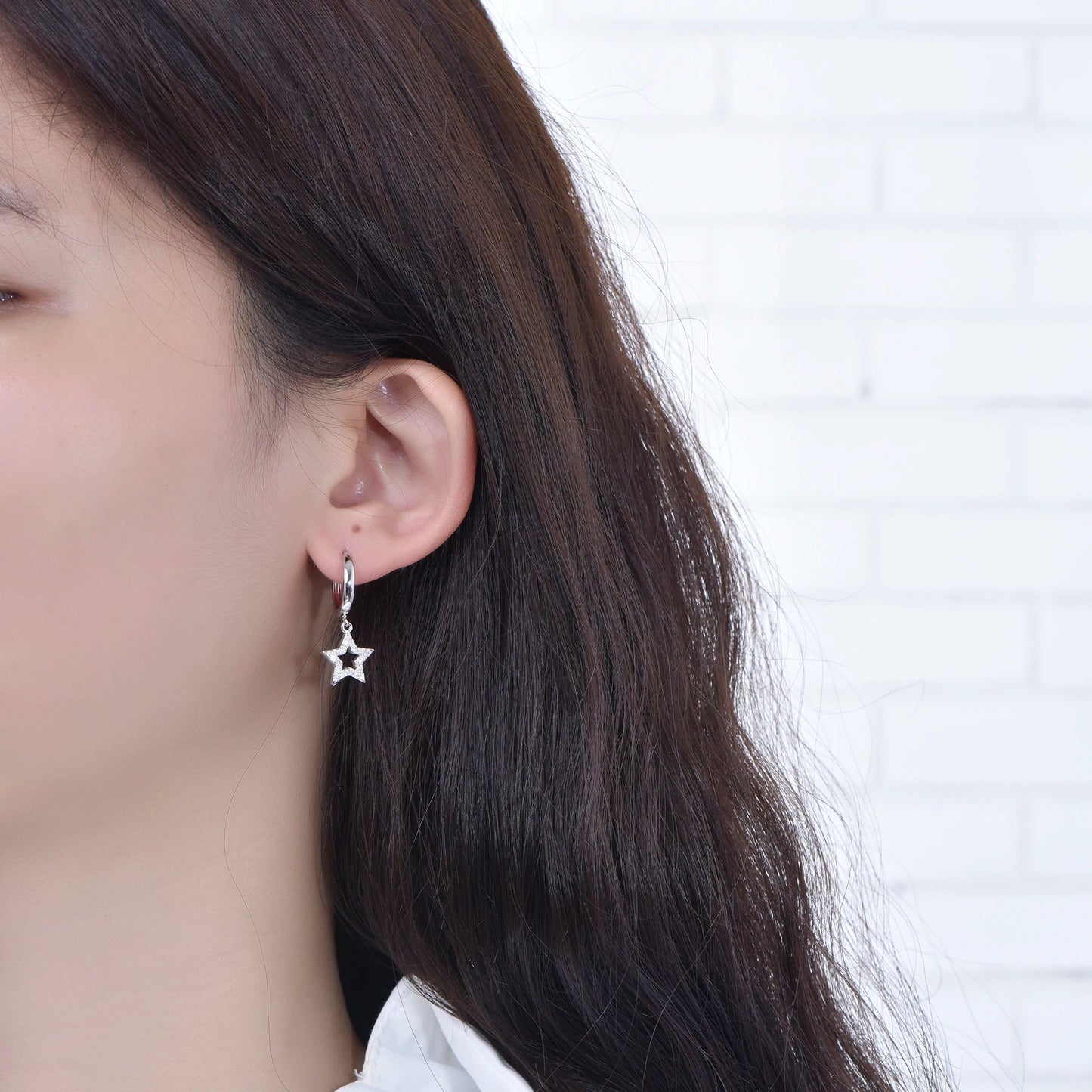 New quality fashion jewelry earrings popular minimalist 925 Sterling Silver star drop earring Kirin Jewelry