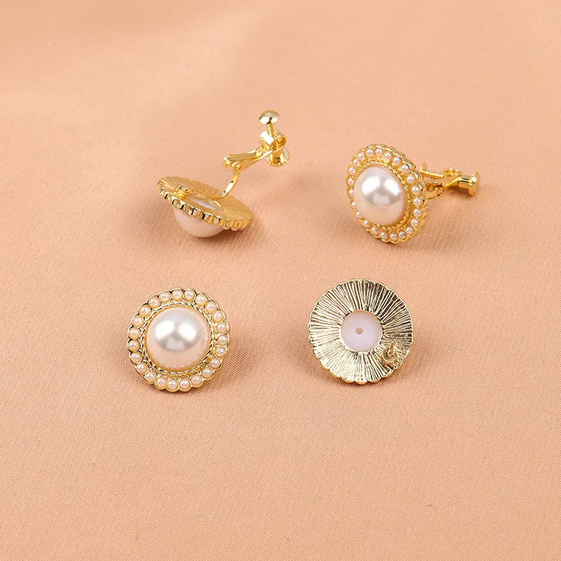 Pearl earrings 925 silver pearl stud earrings for Women Kirin Jewelry