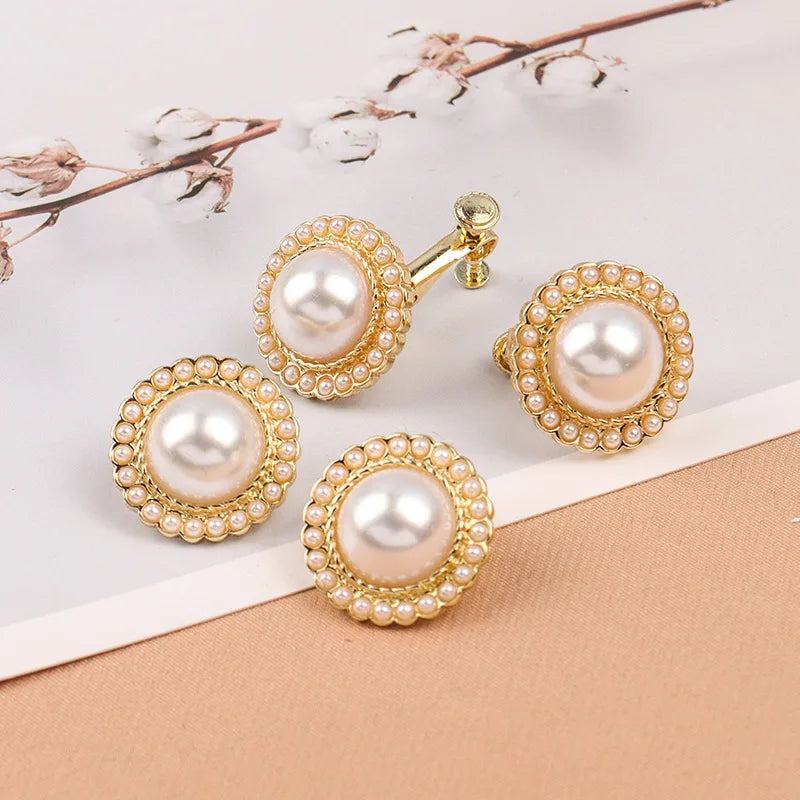 Pearl earrings 925 silver pearl stud earrings for Women Kirin Jewelry