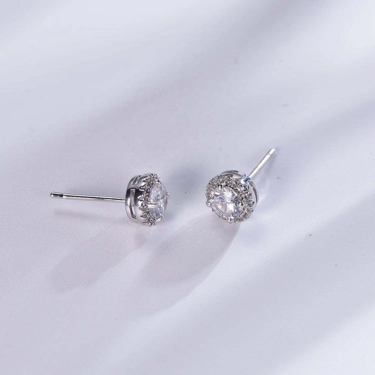 Sterling silver earrings 925 iced out earrings 925 sterling silver stud earrings Kirin Jewelry