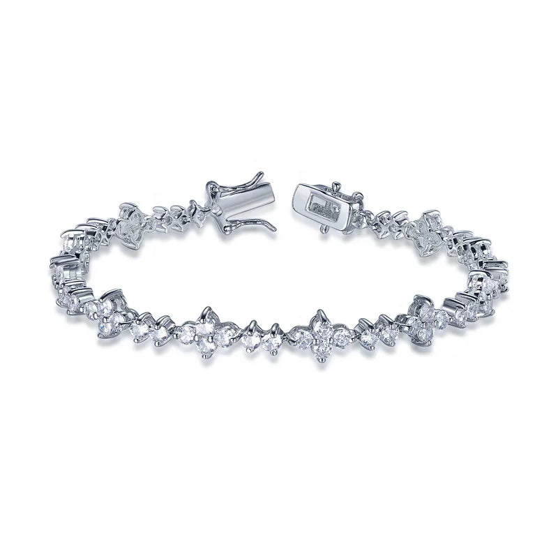 Unique Especial Girl sterling silver bangle bracelets Jewelry Hand Bracelet CZ Diamond Bracelet Kirin Jewelry