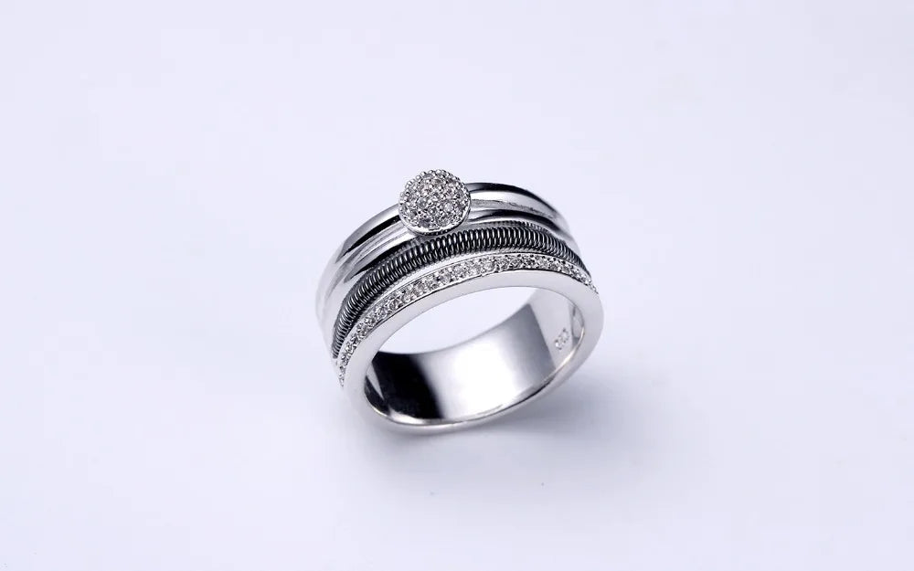 Valentines Gift Music Symbol Shape Islamic 925 Silver Rings for Muslim Men Kirin Jewelry