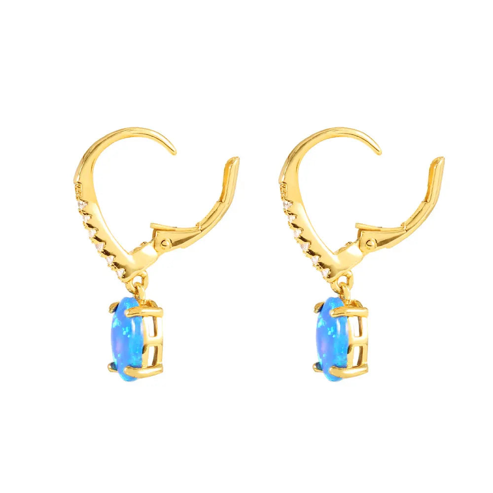 Verified Supplier 200 Designs 18K Gold Plated Silver Earrings Drop Sapphire Gold Earrings for Women 925 Sterling Silver Earring Kirin Jewelry