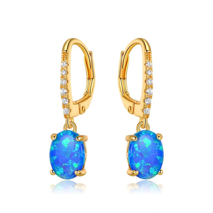 Verified Supplier 200 Designs 18K Gold Plated Silver Earrings Drop Sapphire Gold Earrings for Women 925 Sterling Silver Earring Kirin Jewelry