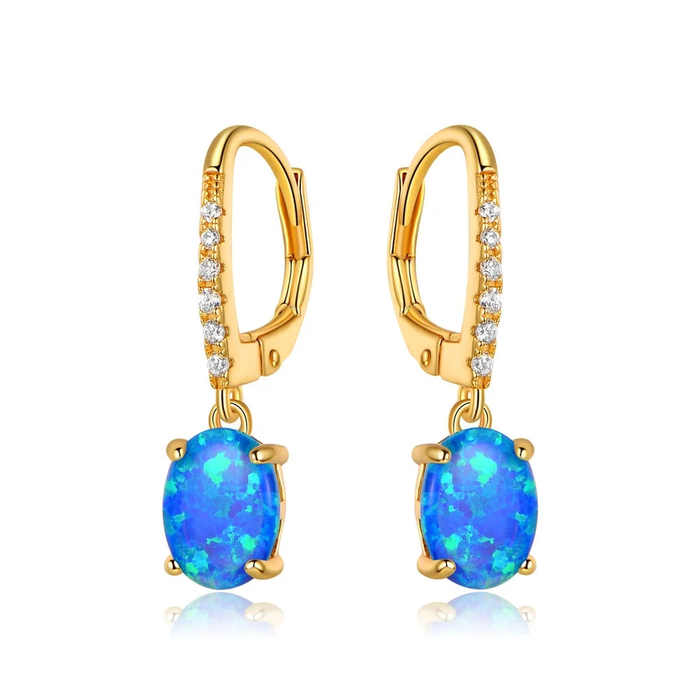 Verified Supplier 200 Designs 18K Gold Plated Silver Earrings Drop Sapphire Gold Earrings for Women 925 Sterling Silver Earring Kirin Jewelry