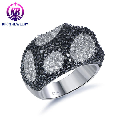 Wholesale 925 Sterling Silver CZ Wedding Rings Set Bridal 925 Silver Jewelry Ring Set Bridal Wedding Engagement Ring Set Kirin Jewelry