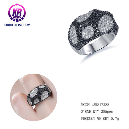 Wholesale 925 Sterling Silver CZ Wedding Rings Set Bridal 925 Silver Jewelry Ring Set Bridal Wedding Engagement Ring Set Kirin Jewelry