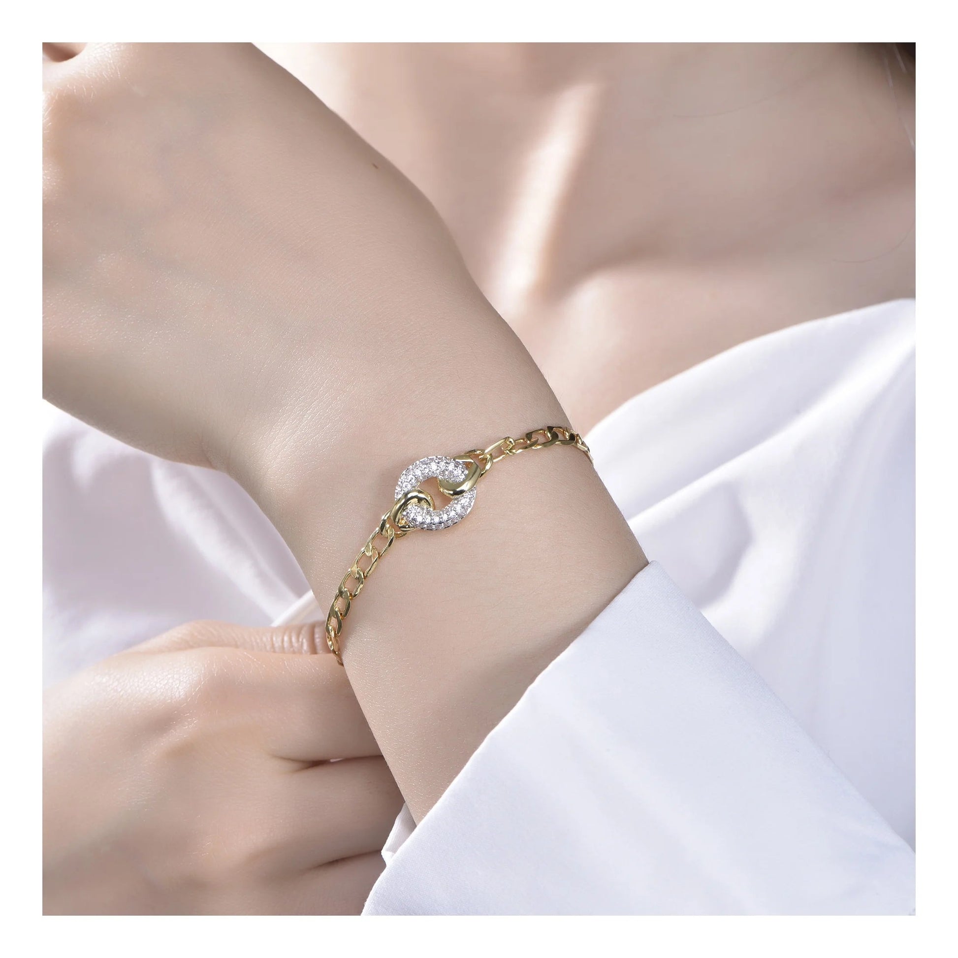 Wholesale China Factory Top Design adjustable diamond bracelet 18K Gold Plated Bracelet Cubic Zircon Custom Charm Bracelet Kirin Jewelry