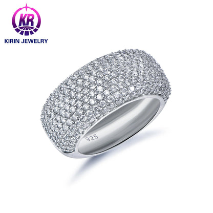 Wholesale Diamonds Wedding Engagement Ring Fashion Selling Hiphop Luxury 925 Sterling Silver Unisex 3A Cubic Zirconia Kirin Jewelry