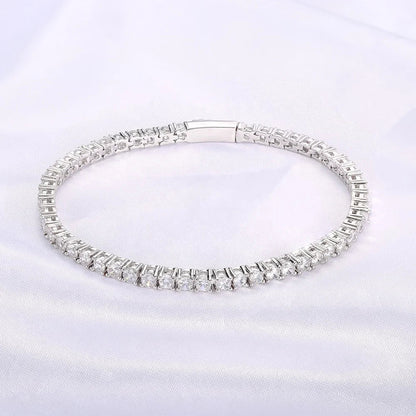 Wholesale Exquisite Full Diamond Fashion Personality 925 Sterling Silver Plated Zircon Bride Wedding bracelet For men and women Kirin Jewelry