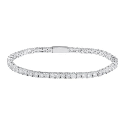 Wholesale Exquisite Full Diamond Fashion Personality 925 Sterling Silver Plated Zircon Bride Wedding bracelet For men and women Kirin Jewelry