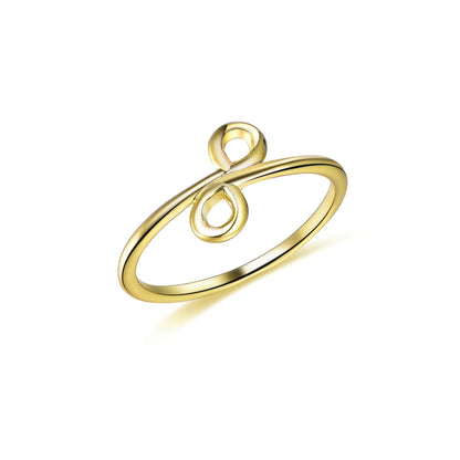 fashion s925 silver infinity shape band ring for women jewelry