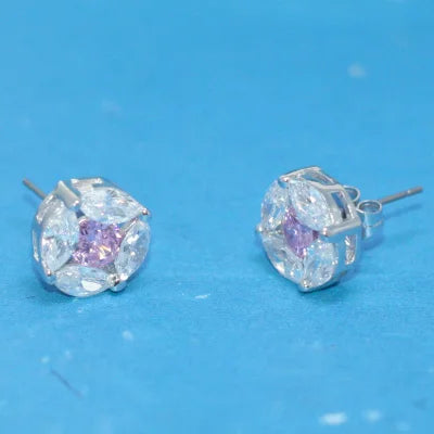 Wholesale Price Sterling Silver Jewelry Corundum CZ Fancy Stud Earring Kirin Jewelry