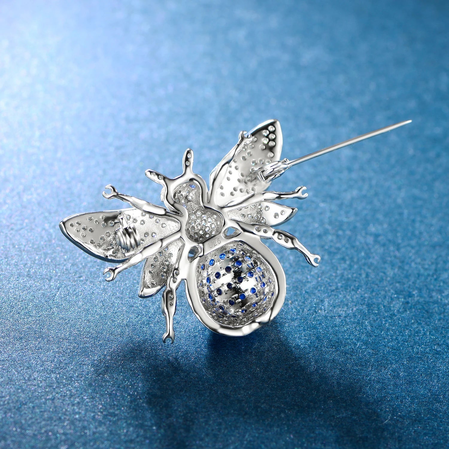 bulk brand brooch In Stock cubic zirconia Brooch Wholesale 925 silver jewelry fashion wedding invitation bee crystal brooch Kirin Jewelry