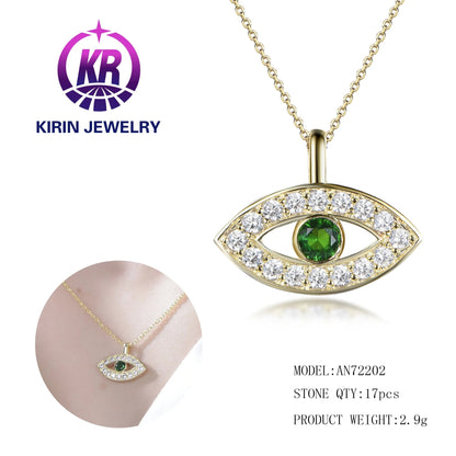 collana con ciondolo eye pendant necklace for Women eye necklace pendants Ladies collar colgante eye pendant necklace Kirin Jewelry