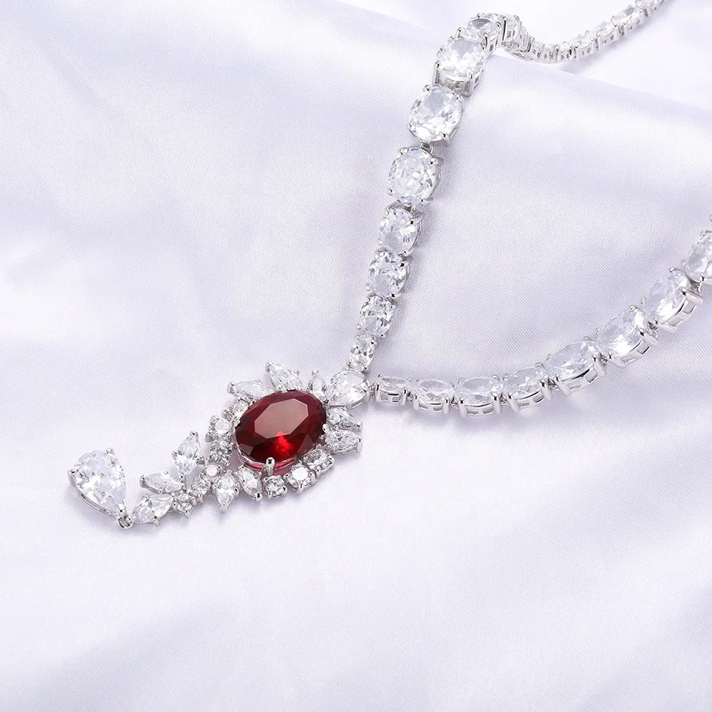 collar collana fashion necklace trendy drop zircon necklace sterling silver 925 jewelry bridal wedding diamond necklaces Kirin Jewelry