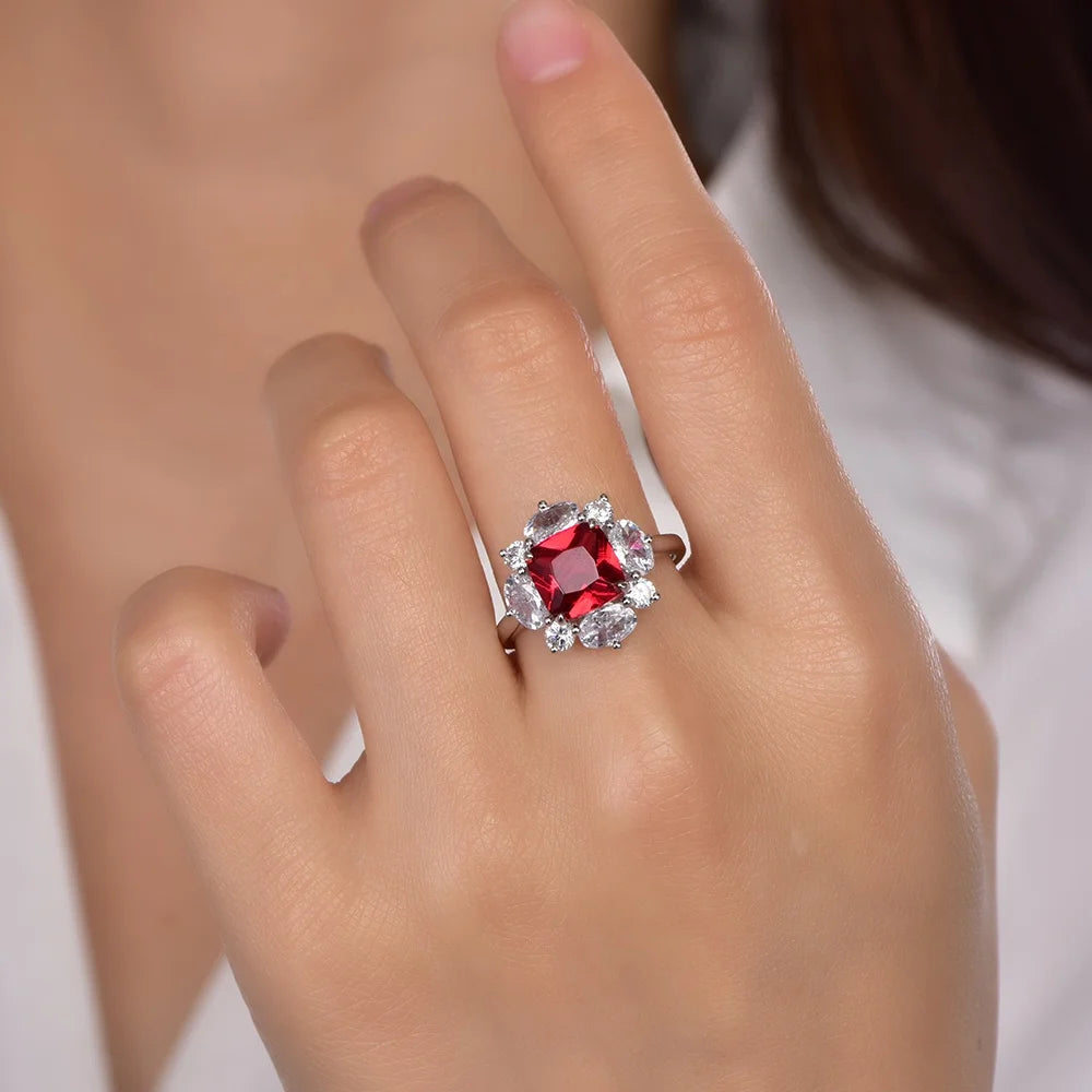 cushion ruby dubai gold engagement rings 18 k gold diamond engagement ring 14k white gold engagement ring Kirin Jewelry