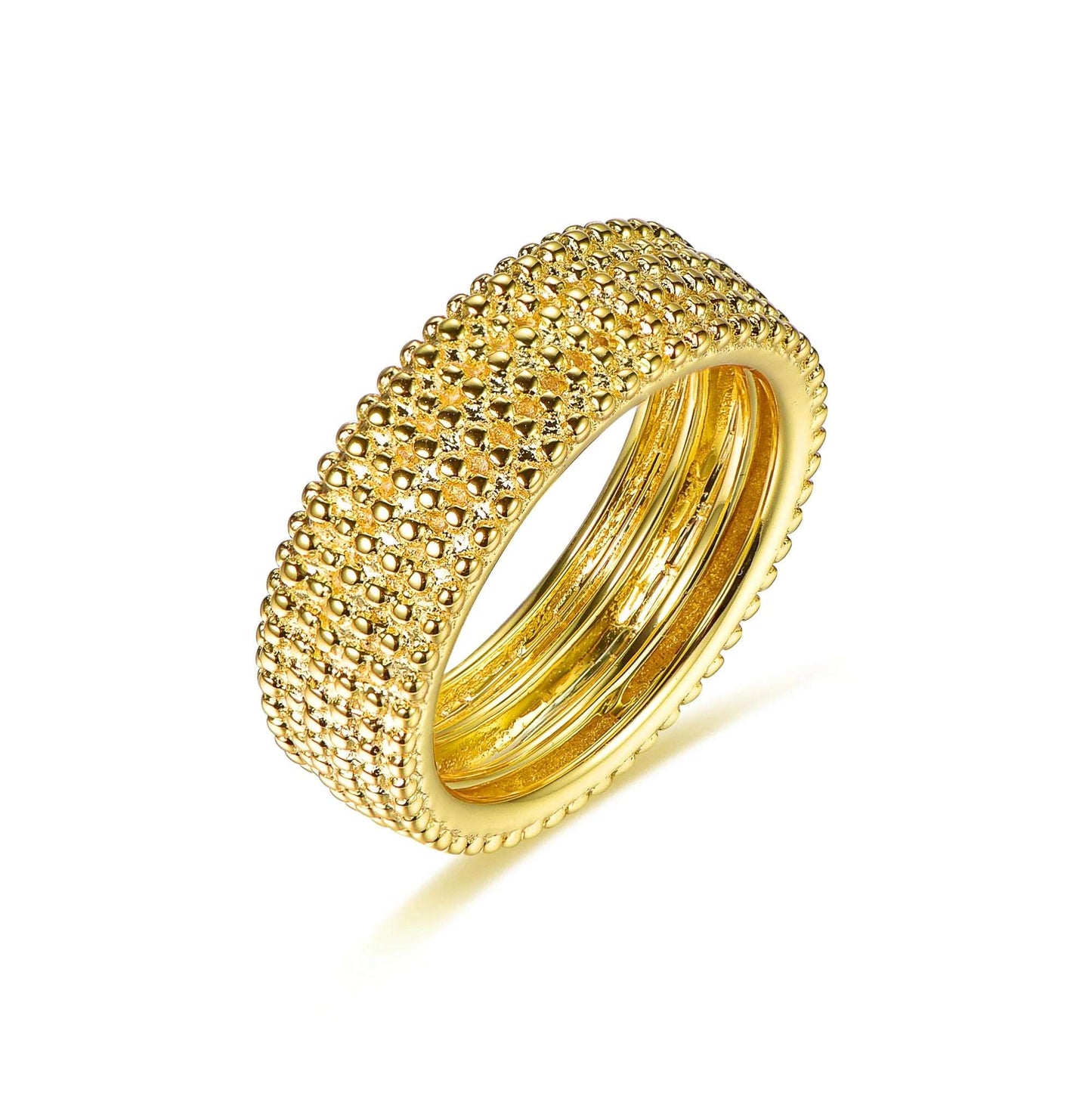 Non tarnish elegant statement antique eternity 14 karat gold ring 