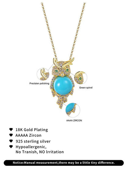 fancy animal silver eagle pendant 18k gold eagle pendant necklace 14k gold turquoise eagle pendant Kirin Jewelry