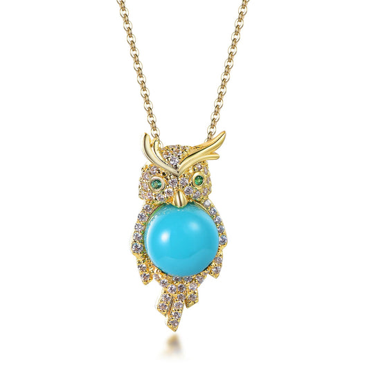 fancy animal silver eagle pendant 18k gold eagle pendant necklace 14k gold turquoise eagle pendant Kirin Jewelry