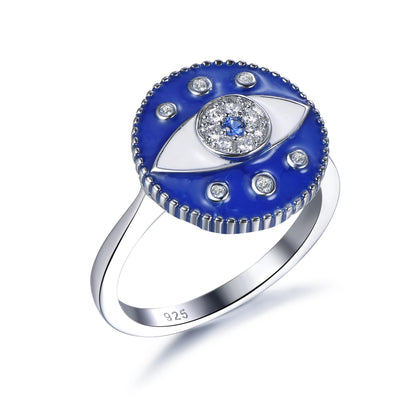 fashion jewelry dubai jewelleries set blue evil eye jewelry earrings ring jewellery gift sets sterling silver 925 jewellery Kirin Jewelry