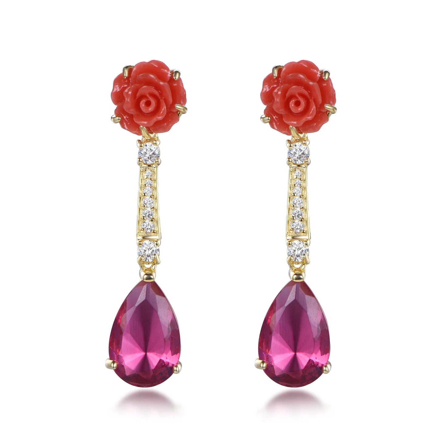 fashion jewelry gold jewelry earring women hot selling flower earring Kirin Jewelry